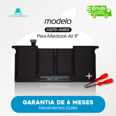 Bateria Macbook Air 11” A 1370- 1465 (Año 2011- 2015)