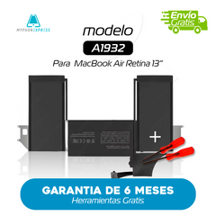 Batería para MacBook Air Retina 13” A 1932 - A 2179 (Año 2018-2019-2020) - Phonex