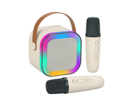 🎤 Parlante Karaoke K12 con 2 Micrófonos y Luces RGB - Phonex