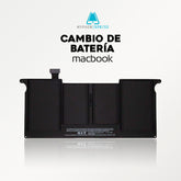 Cambio de Batería MacBook Air 13” A 1369-A 1466 (Año 2010-2017)