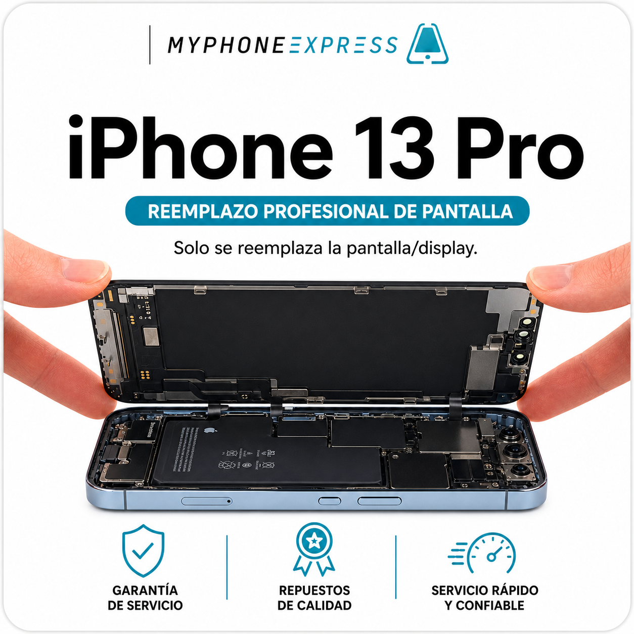 Cambio de pantalla iPhone 13 Pro en Providencia - Phonex