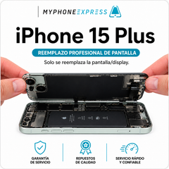 Cambio de pantalla iPhone 15 Plus en Providencia - Phonex