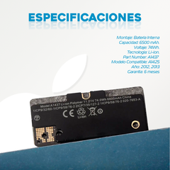 Bateria Macbook Pro Retina 13” A1425 ( Año 2012-2013) - Phonex