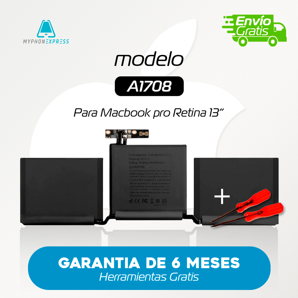 Batería para MacBook Pro Retina A 1708 (Año 2016-2017)