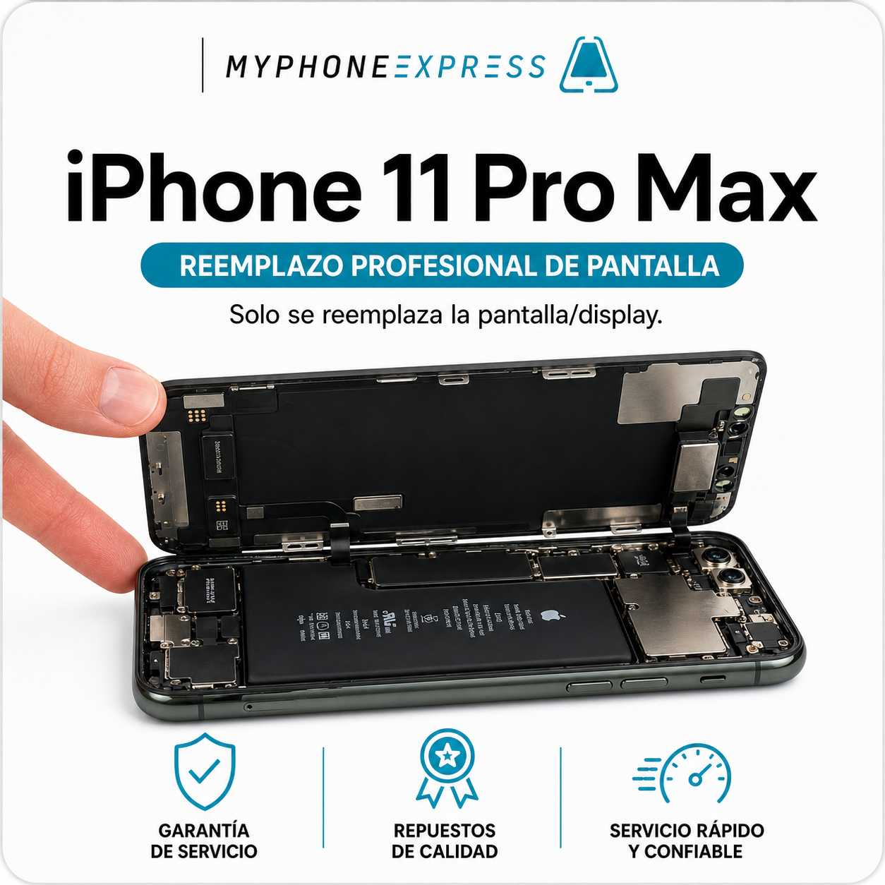 Cambio de pantalla iPhone 11 Pro Max en Providencia - Phonex