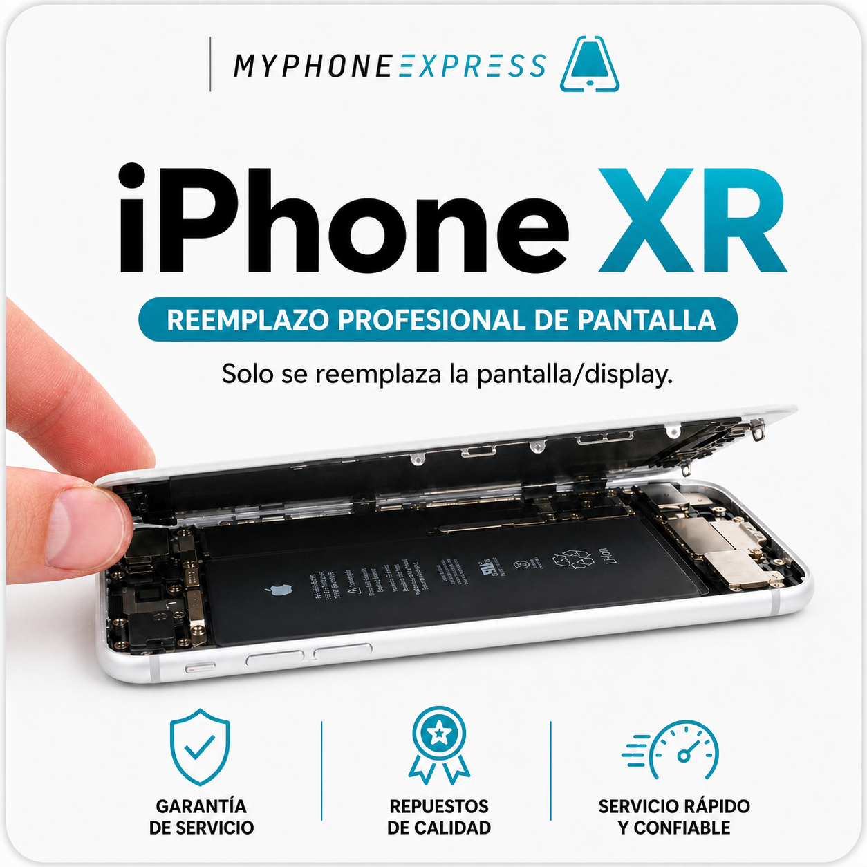 Cambio de pantalla iPhone XR en Providencia - My Phone Express
