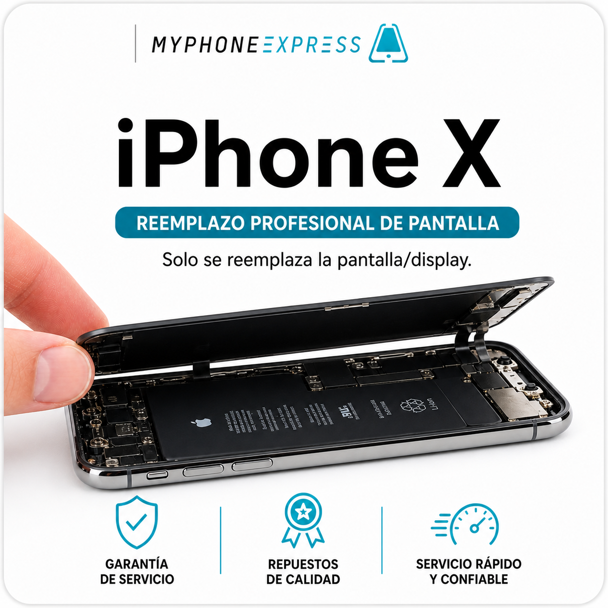 Cambio de pantalla iPhone X en Providencia - My Phone Express